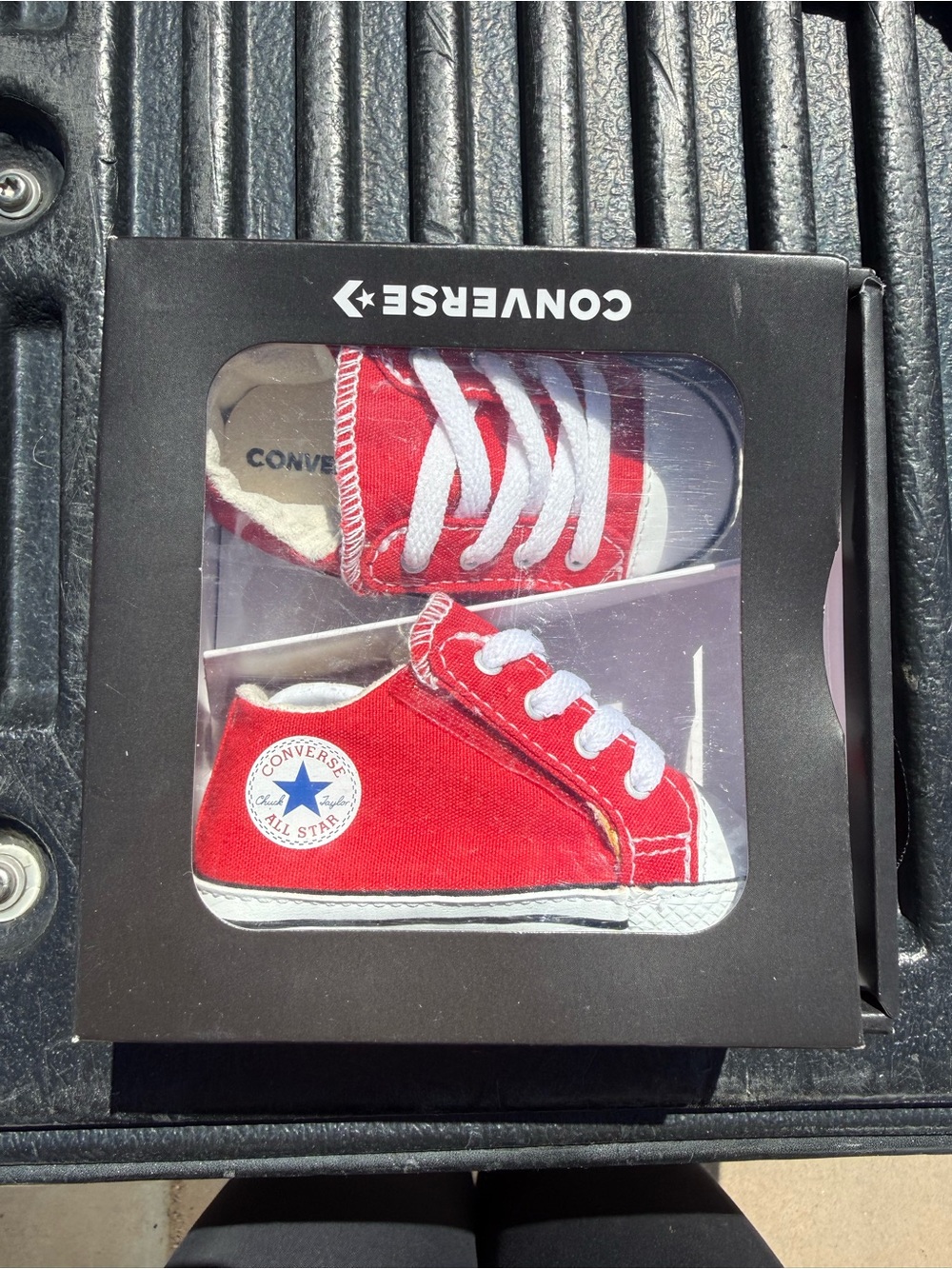 Converse Baby Red Low-Top All Star Sneakers